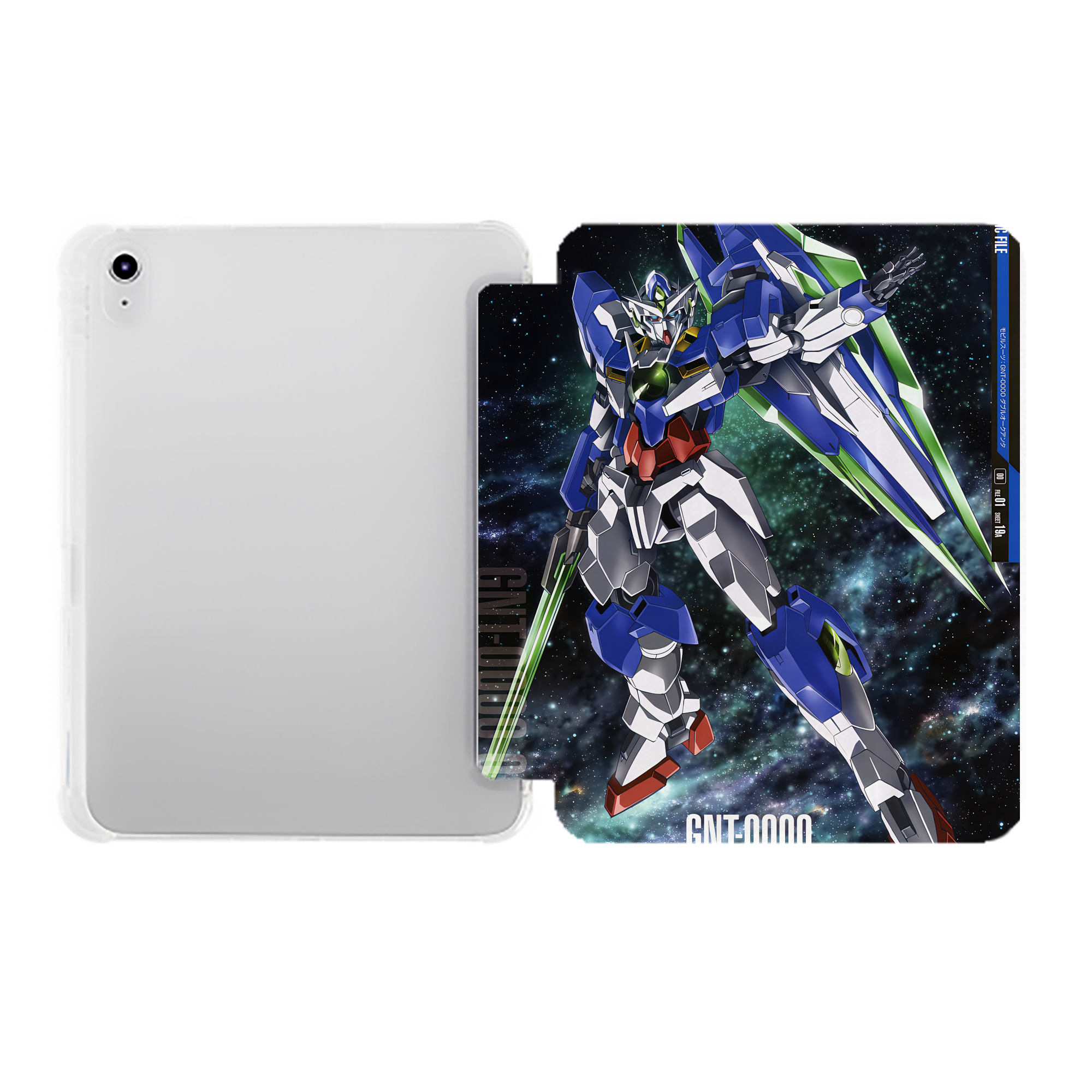 （画像用） 機動戦士ガンダム Mobile Suit Gundam IPad ケース ペン収納付き 三つ折りスタンド PUレザー×シリコン 対応機種9.5/10.5/10.9インチ